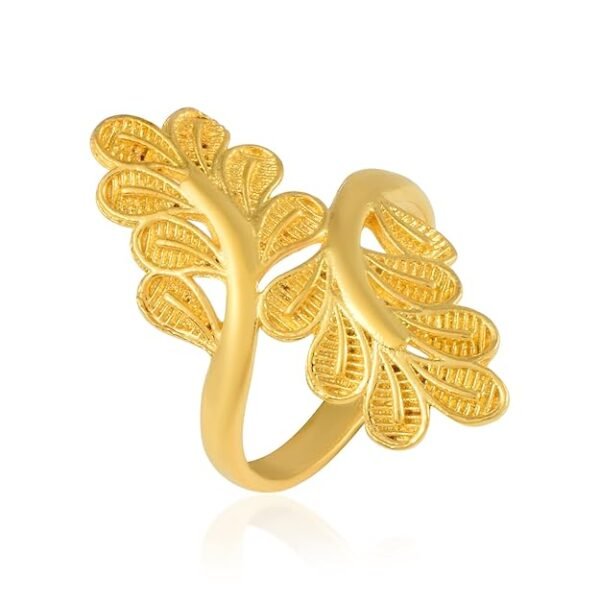 1 Gram Gold plated Handmade Floral design Traditional Finger ring Women